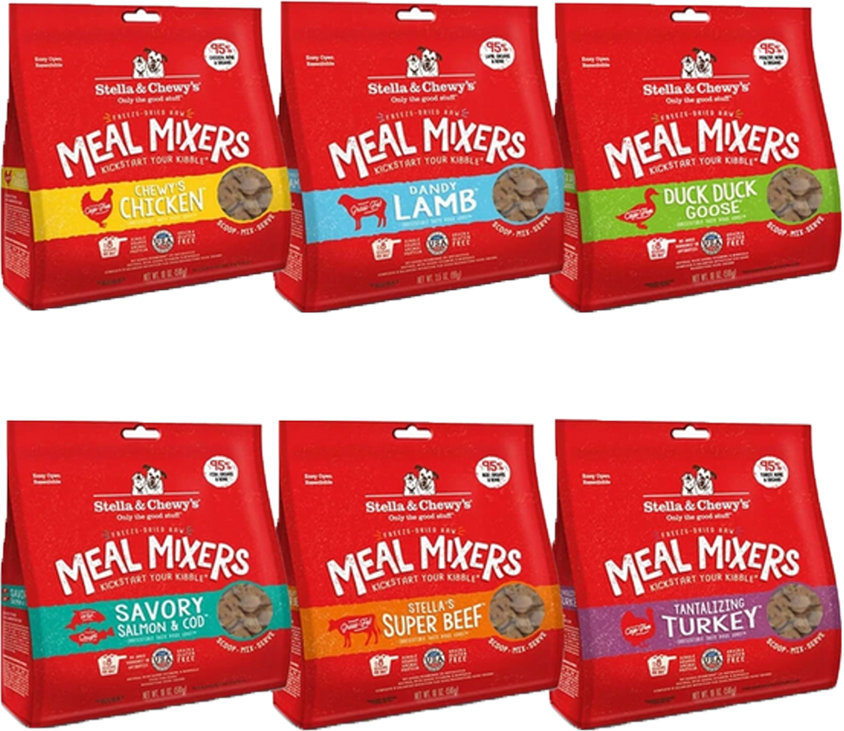 Stella & Chewy's Freeze-Dried Raw Stella's Super Beef Meal Mixers Grain-Free Dog Food Topper